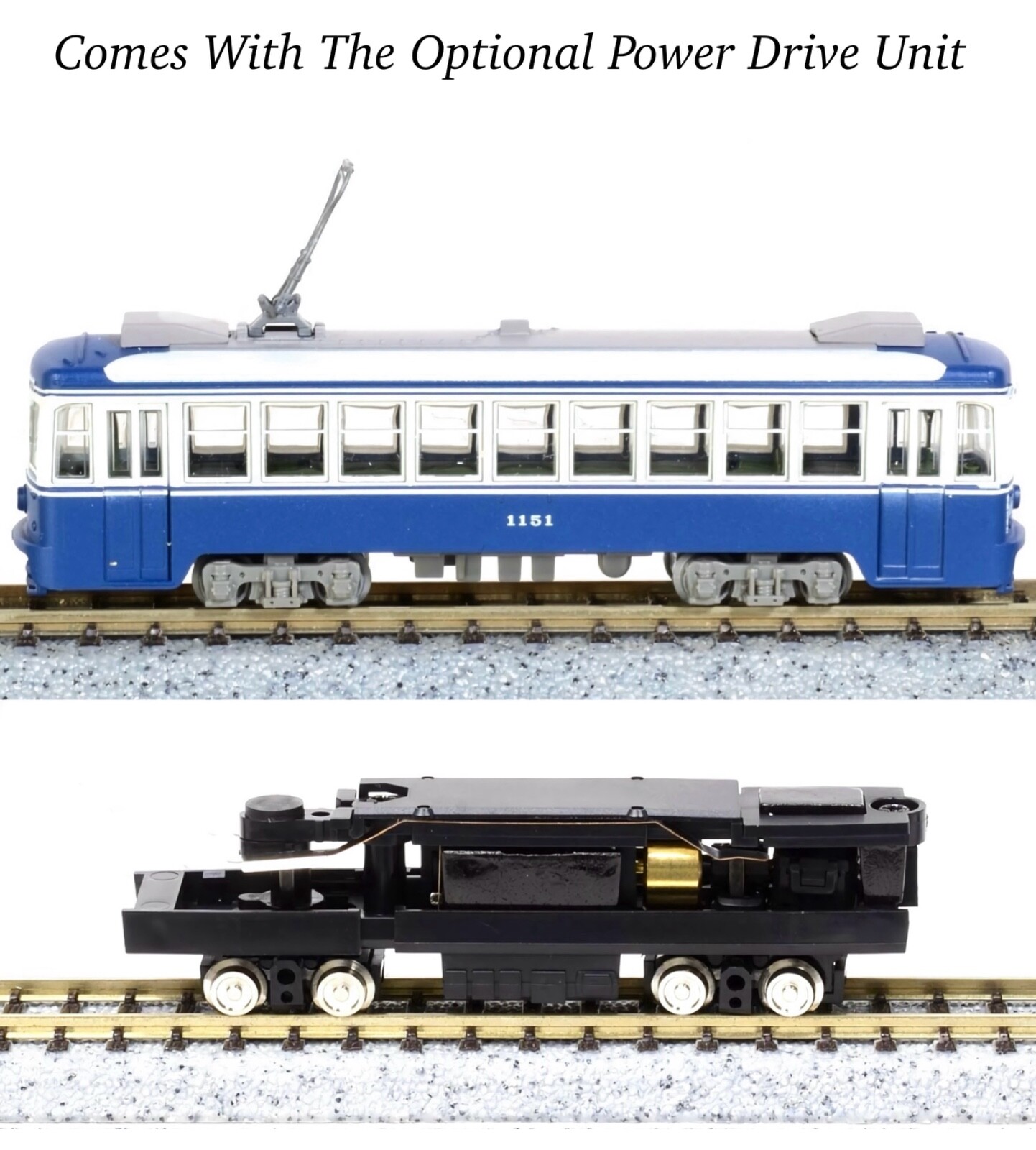 N Scale Tomytec Yokohama City Tram Type 1150 Streetcar #1151