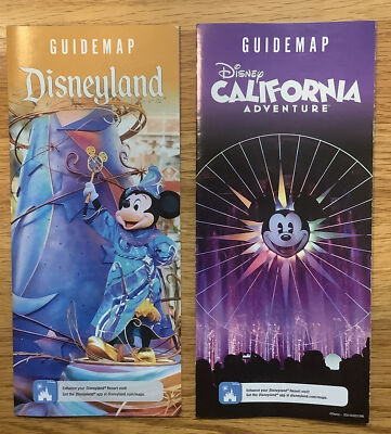 Disneyland Park DCA Adventure Disney Guide Map Mickey Funwheel May/April 2023