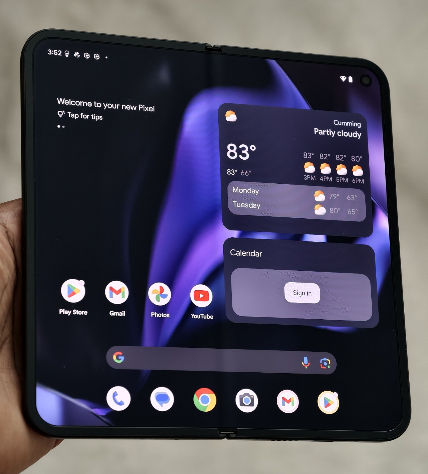 Google Pixel 9 Pro Fold 256GB Black OEM Unlocked 99% Batt 60