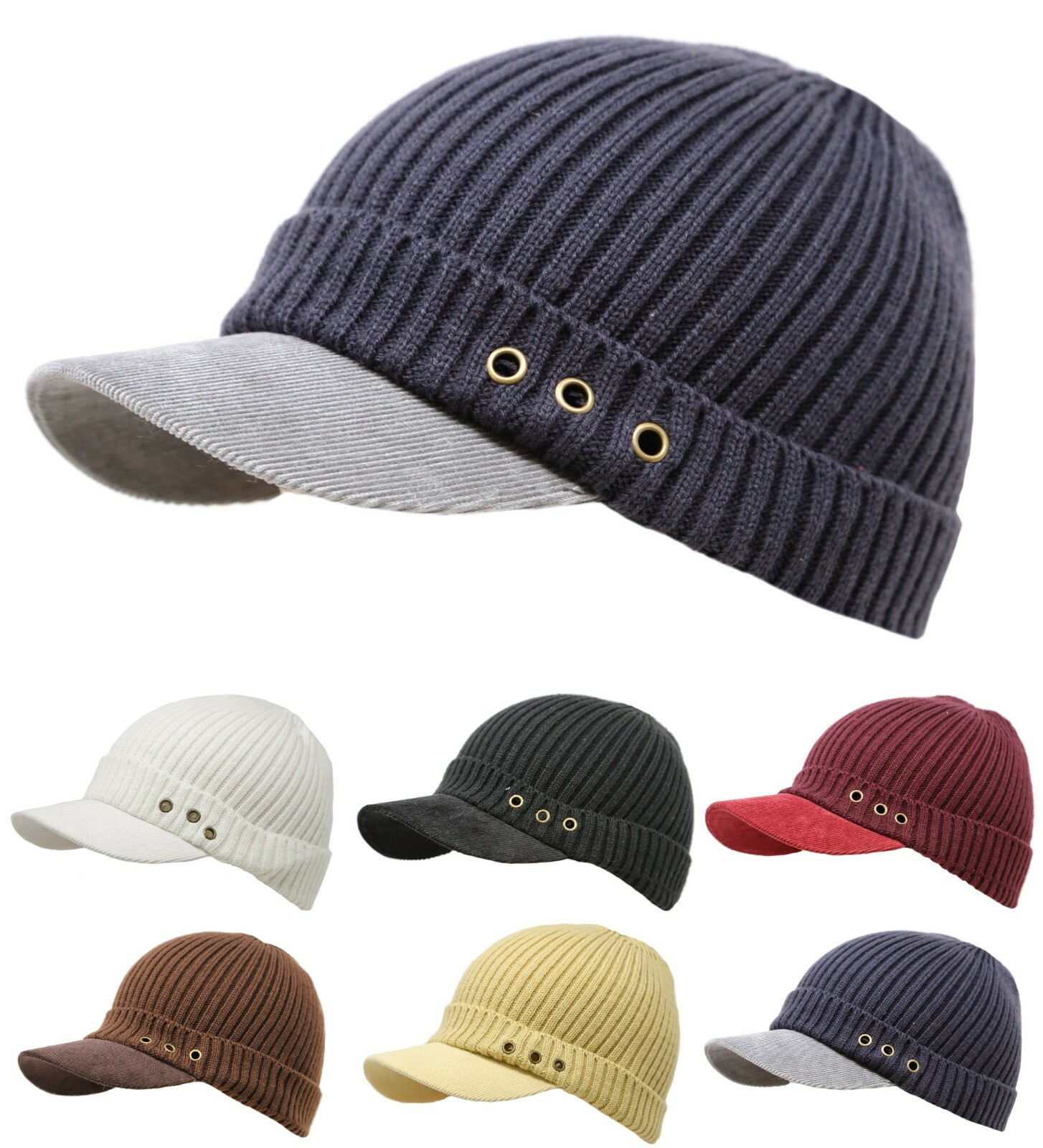 Шляпа Unisex Winter Visor Beanie Knit 