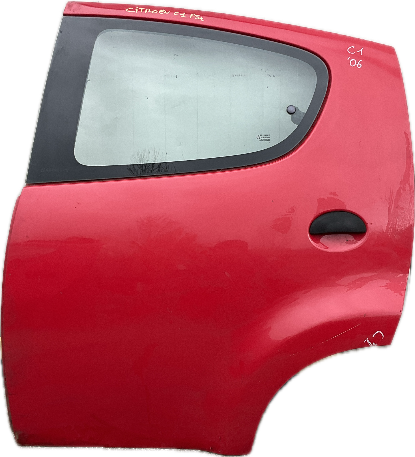 Porta Portiera posteriore sinistra post sx per modello: CITROEN C1 2008 rossa
