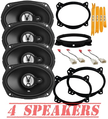 JBL Stage1 6x9'' Front Door & Rear Deck Speakers for 2002-2011 Toyota Camry