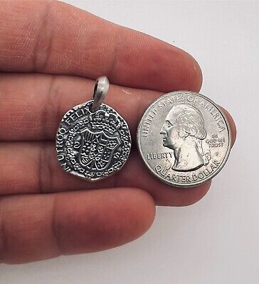 David Yurman .925 Sterling Silver Shipwreck Coin Men's Amulet Pendant