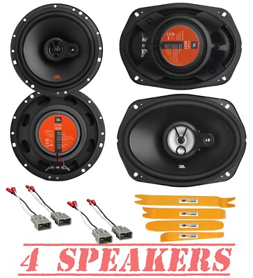JBL Stage Front & Rear Door Car Replacement Speakers for 1998-2007 Honda Accord