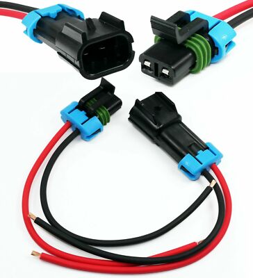Delphi Metri-Pack 2-Pin 280 Series Male & Female Connector Multi-Purpose Pigtail