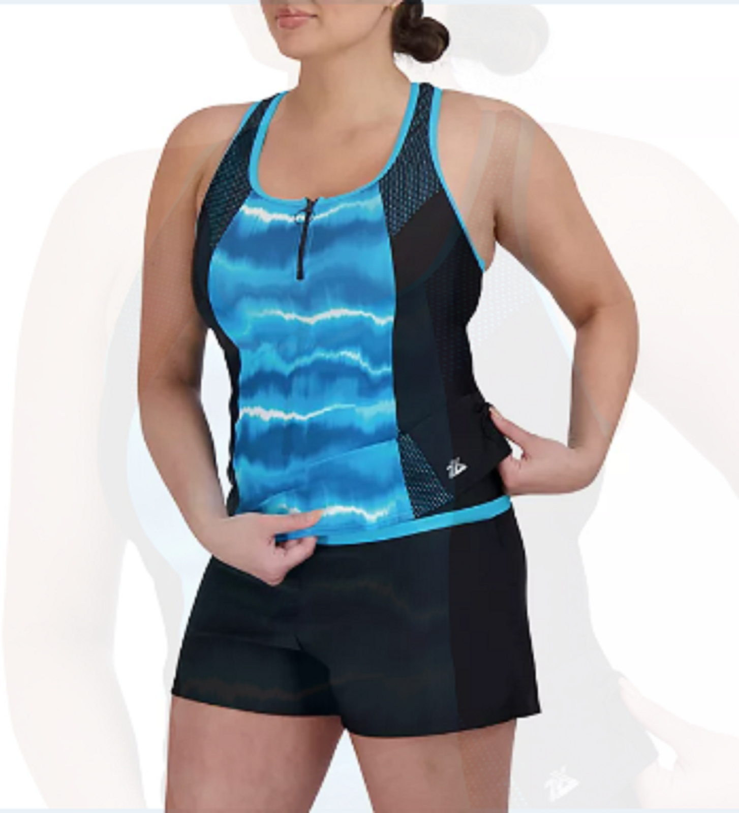 トップス Scuba-Jersey Gathered Bistier Top Scuba-Jersey Gathered Bistier Top