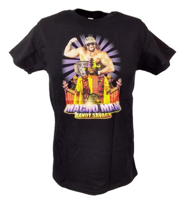 Macho Man Randy Savage Throwback Mens Black T-shirt