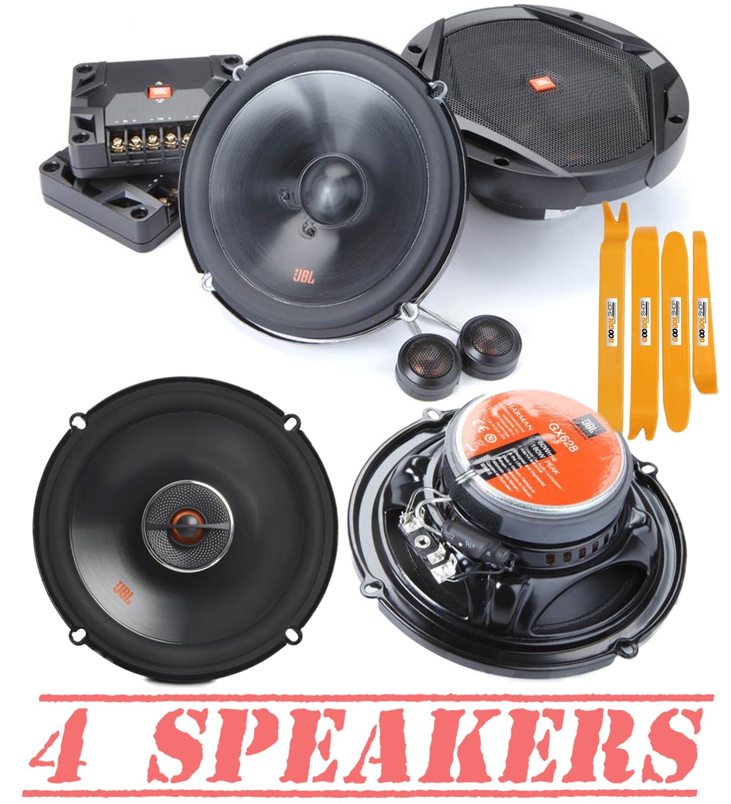 2 Pair JBL Speakers Package 6.5