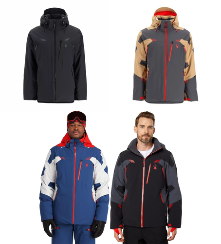 SPYDER MEN'S LEADER INSULATED WATERPROOF SNOW SKI JACKET