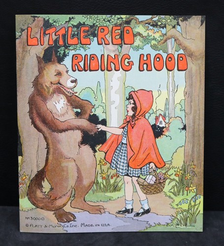 VINTAGE 1930s  Platt & Munk Co. Children's Book  Little Red Riding Hood Sat190