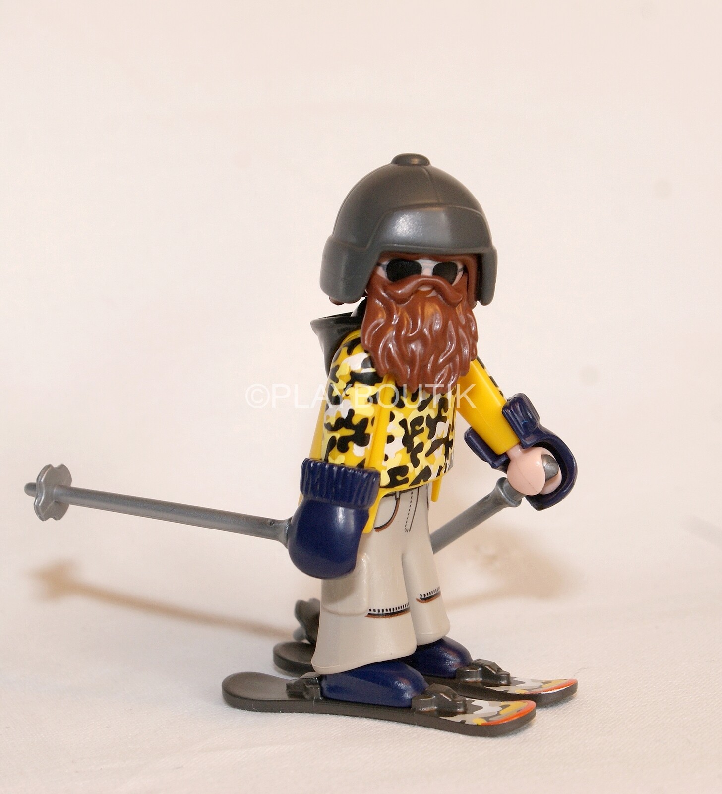 PLAYMOBIL SPORT - skieur hipster - snowblade - neige - sport d'hiver - 