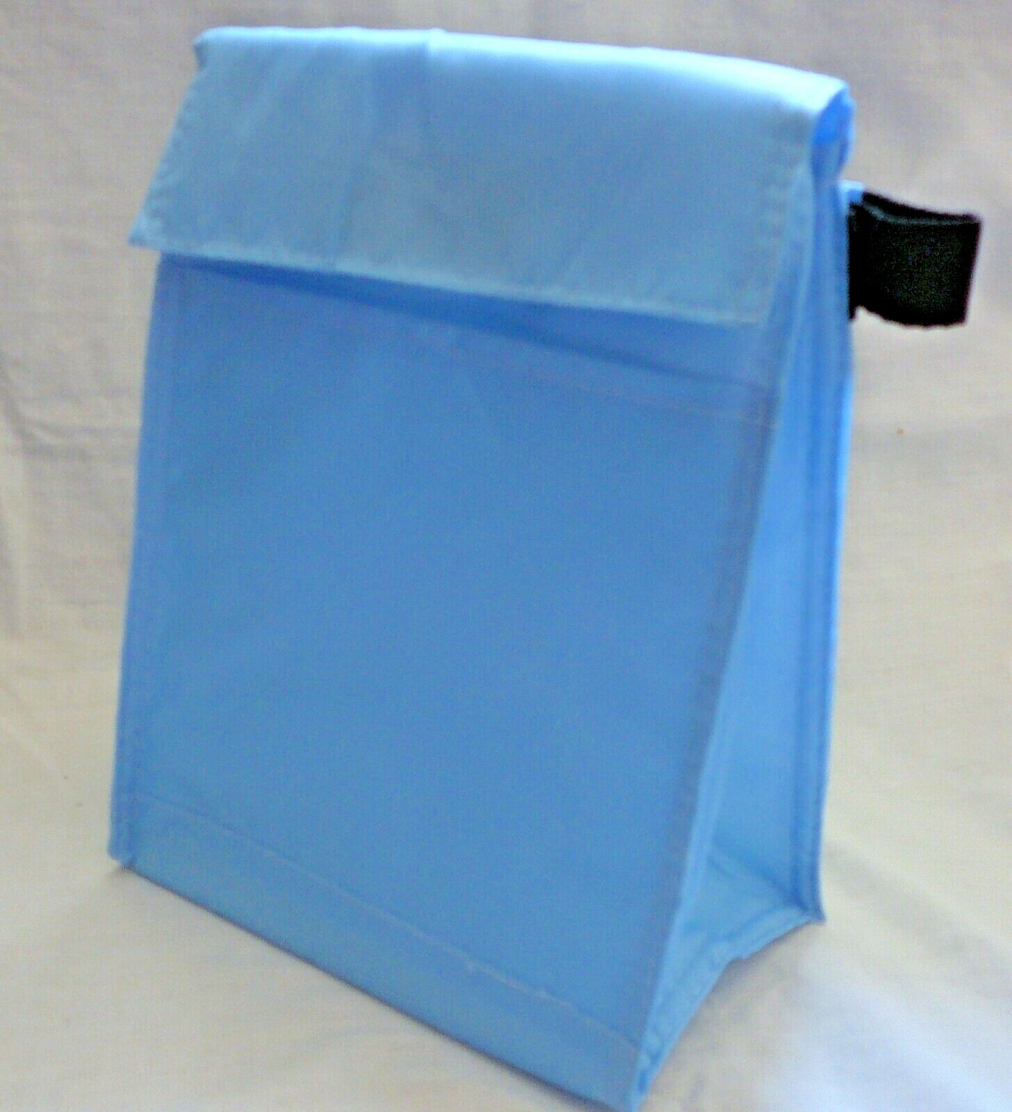 Reusable Insulated - Light Blue - Tab Closure - Handle - Front Pocket