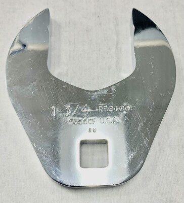 PROTO 1/2  Drive 1-3/4  Crowfoot Open/Box End Wrench J5356CF USA Crows Foot
