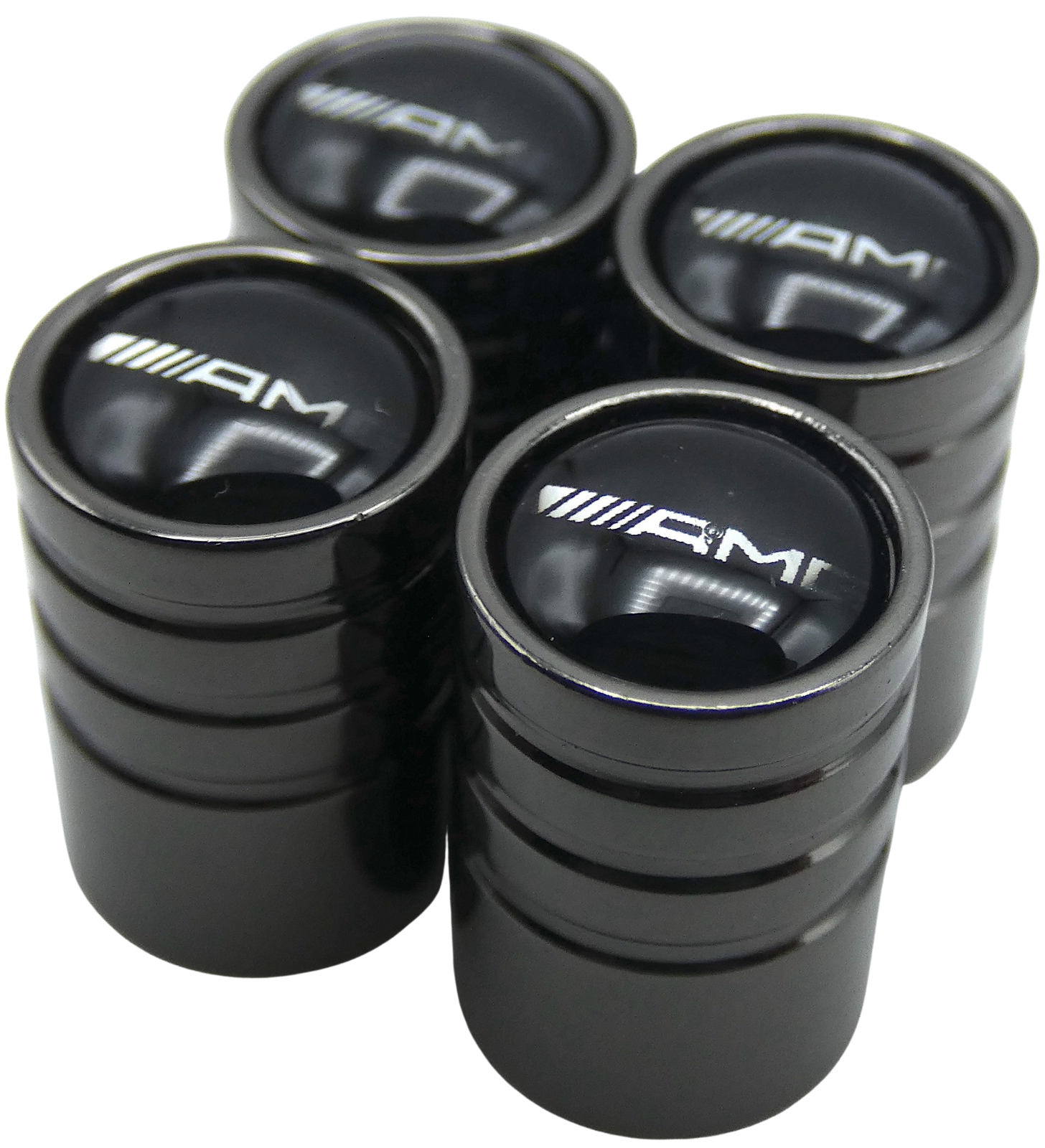 AMG Tire Wheel Stem Air Valve CAPS for auto, car, truck, SUV (1 SET)