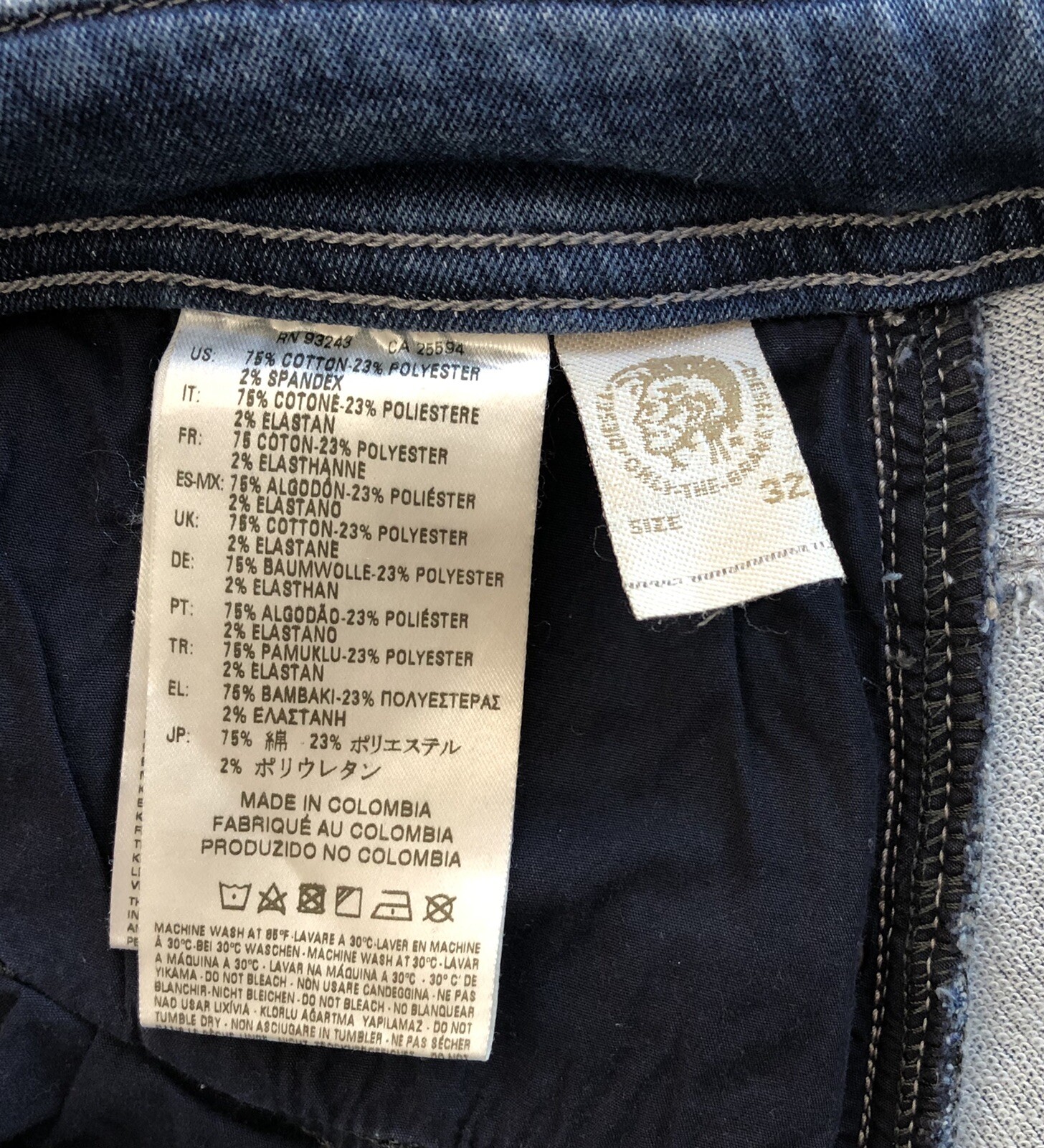 Брюки Diesel Men's Jeans 32 Narrot DR 