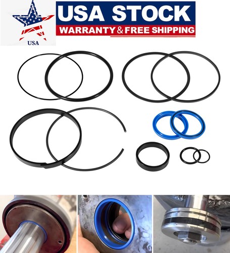 Hydraulic Log Splitter Rebuild Seal Kit Fit for 4.5" Bore x 1.75" Rod Cylinder