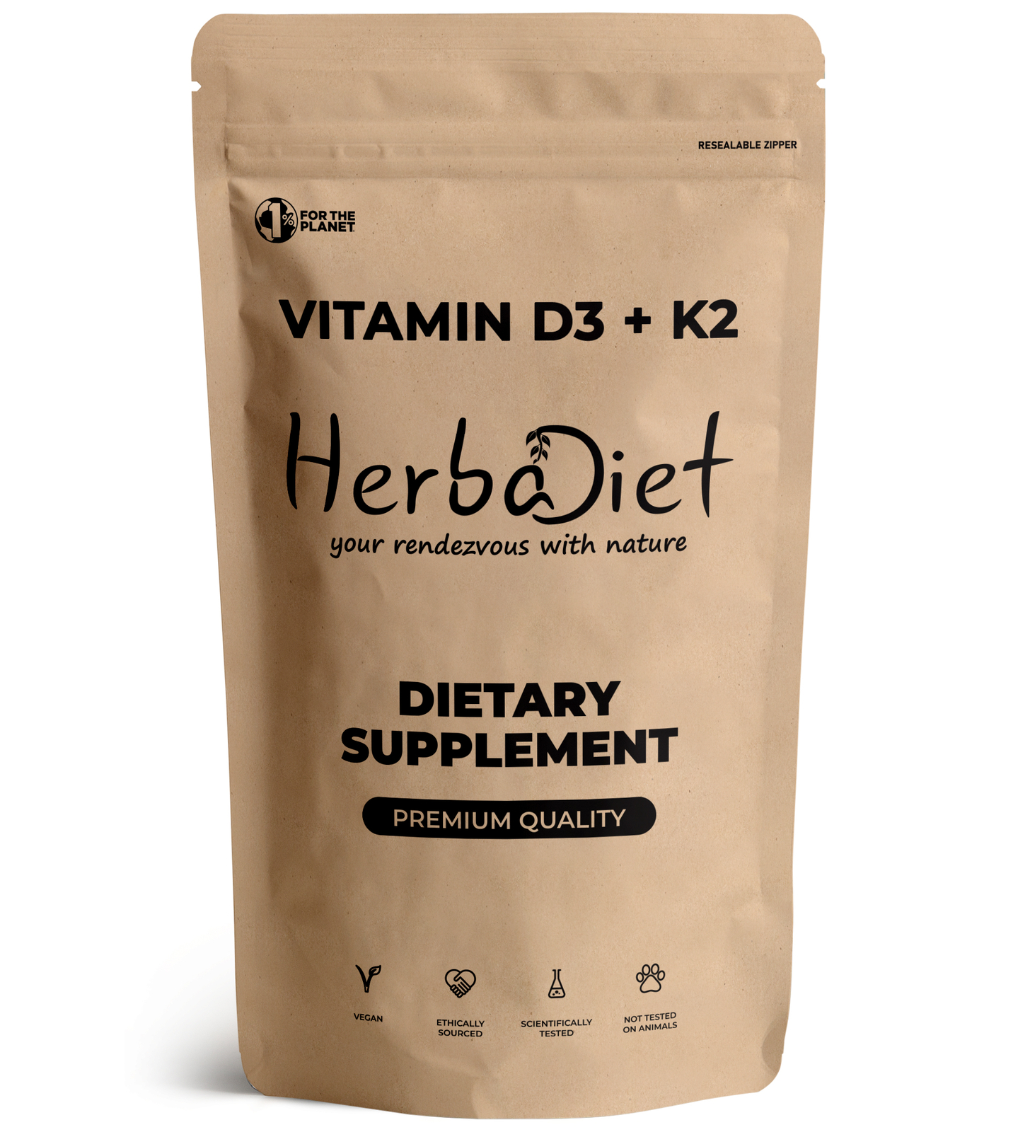 Vitamin D3 and K2 5000 IU 90mcg Cholecalciferol MK-7 Powder Immune Support