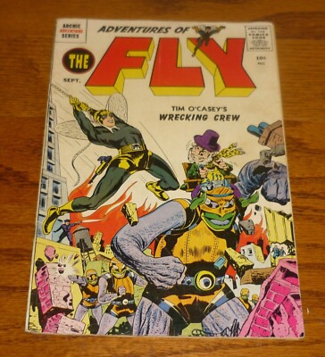 Adventures of The Fly comic # 2 Jack Kirby Archie Adventure Series 1959
