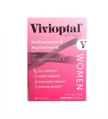 Vivioptal Women 30 Caps Multivitamin & Multimineral with CoQ10 & Omega3