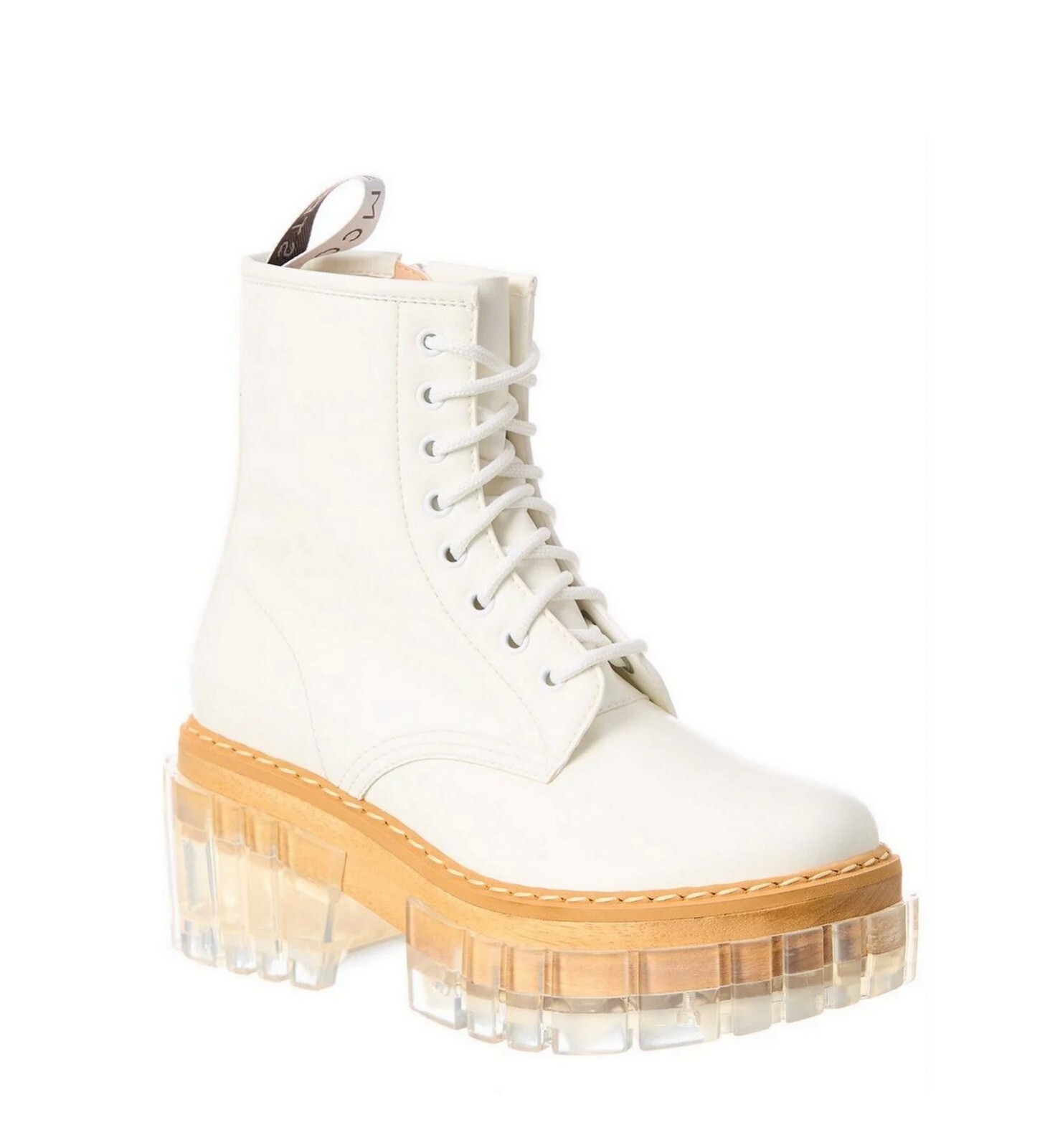 STELLA MCCARTNEY $1075 Emilie Transparent Platform Combat