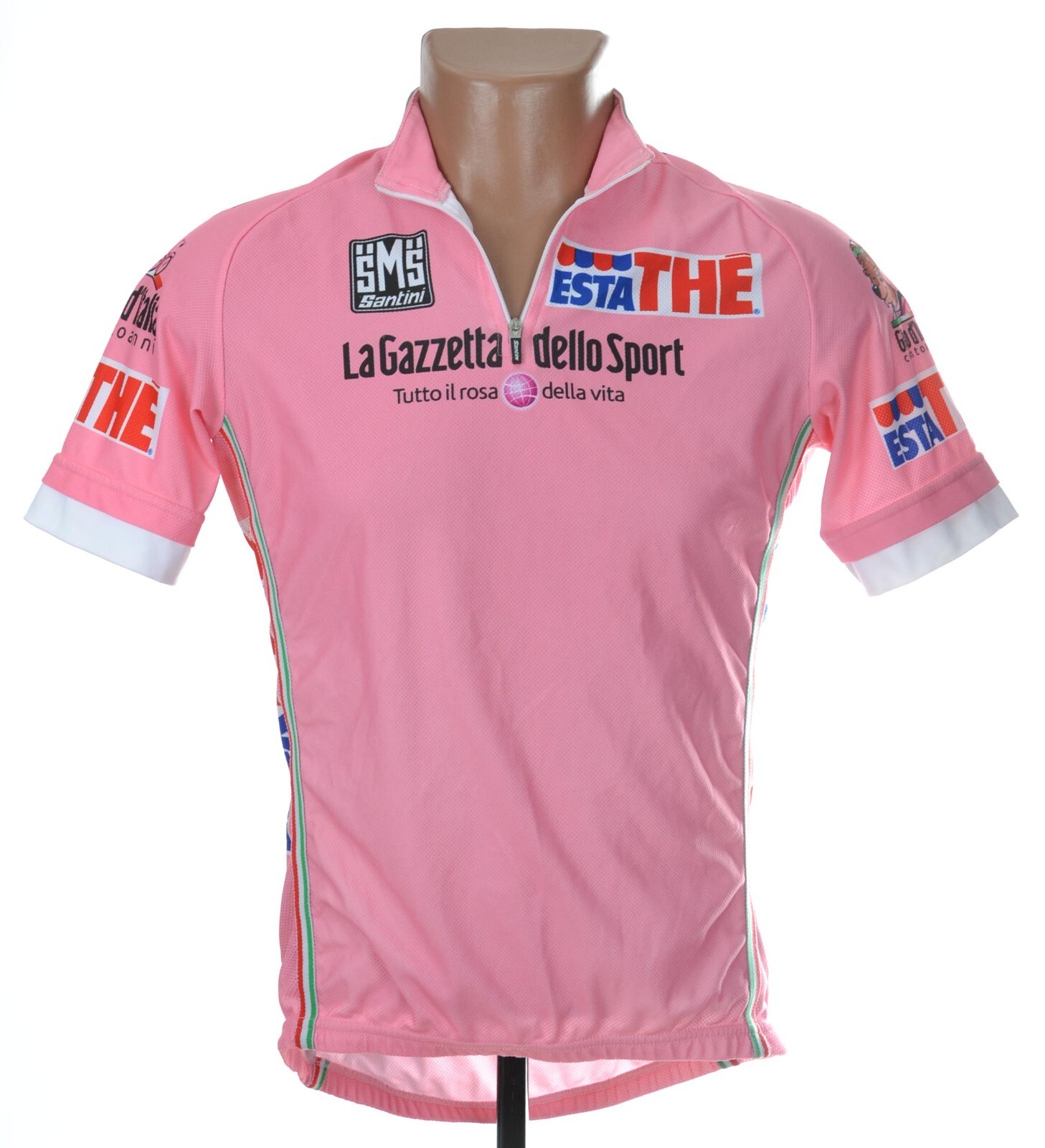 Santini La Gazzetta dello Sport サイクルジャージ CYCLING VELO SHIRT JERSEY GAZETTA DELLO SPORT SANTINI SIZE M