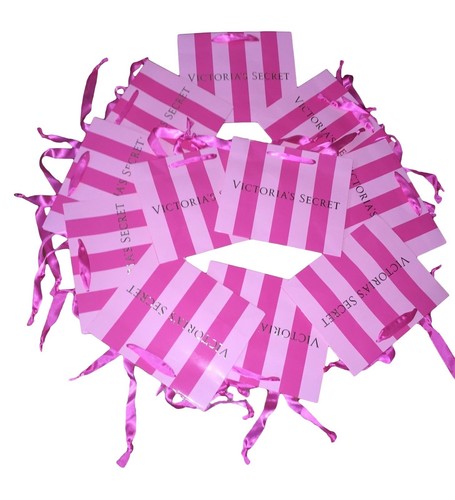 VICTORIA'S SECRET PINK STRIPED GIFT BOX 7.25