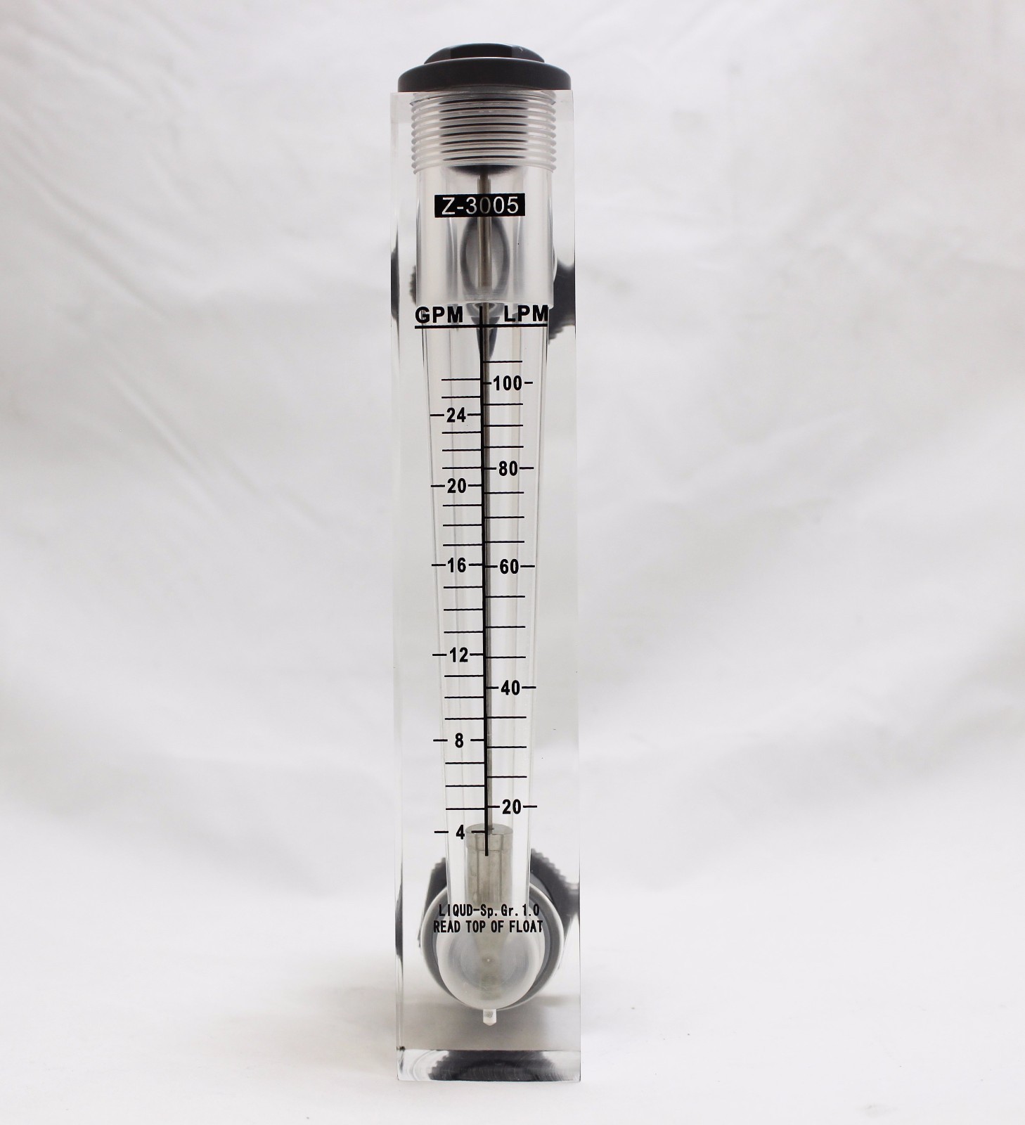 4-panel-flowmeter-water-flow-meter-rotameter-4-24-gpm-ebay