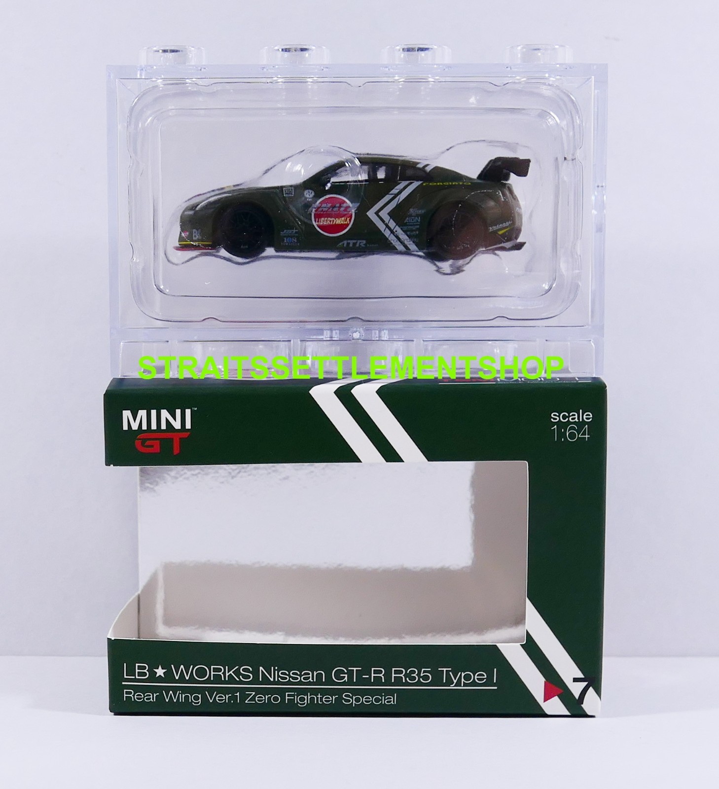 ミニカー LB Works Nissan GT-R ZeroFighter Special MINI GT 7 LB ver. Nissan GT-R (R35) Zero Fighter Special
