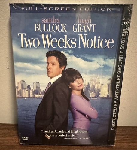 未開封 DVD TWO WEEKS Two Week Notice DVD NEW SEALED Full Screen - Sandra Bullock Hugh