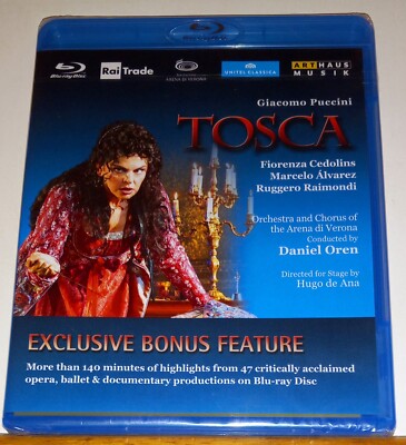 PUCCINI Tosca (Blu-ray 2011) Fiorenza Cedonlins, Marcelo Álvarez, Daniel Oren