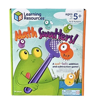 Learning Resources Math Swatters Addition & Subtraction Game 99 Pieces Age 5+
