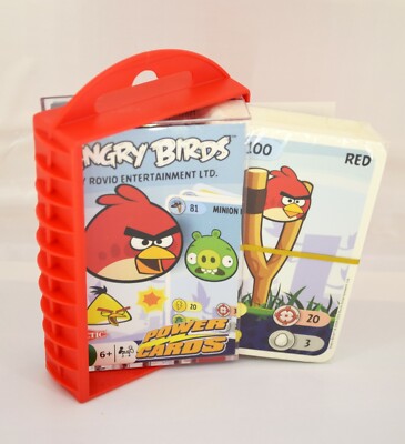 UNOPENED CARDS Hard Plastic Package Angry Birds 33 Power Cards w/ Rules Rovio