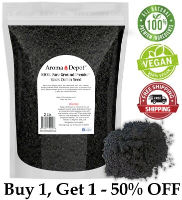 2lb GROUND Black Seed Powder Cumin NIGELLA SATIVA Comino Negro 2 Libras Bulk