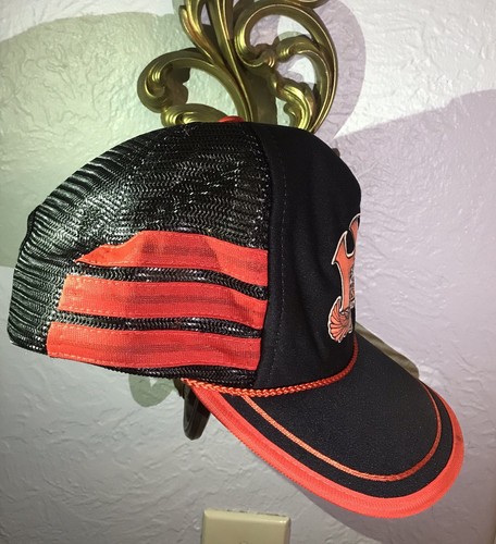 Vintage 1980s Harley-Davidson Three 3 Stripes Snapback Trucker Hat Made in USA