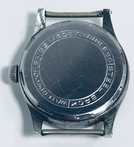 Antique 15 Incabloc Waterproof Non Magnetic Mechanical Swiss Wristwatch Military