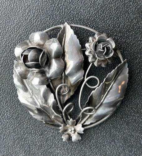ブローチ　【b315】　七宝　エマイユ　925 銀製　SILVER brooch s-l1200.jpg