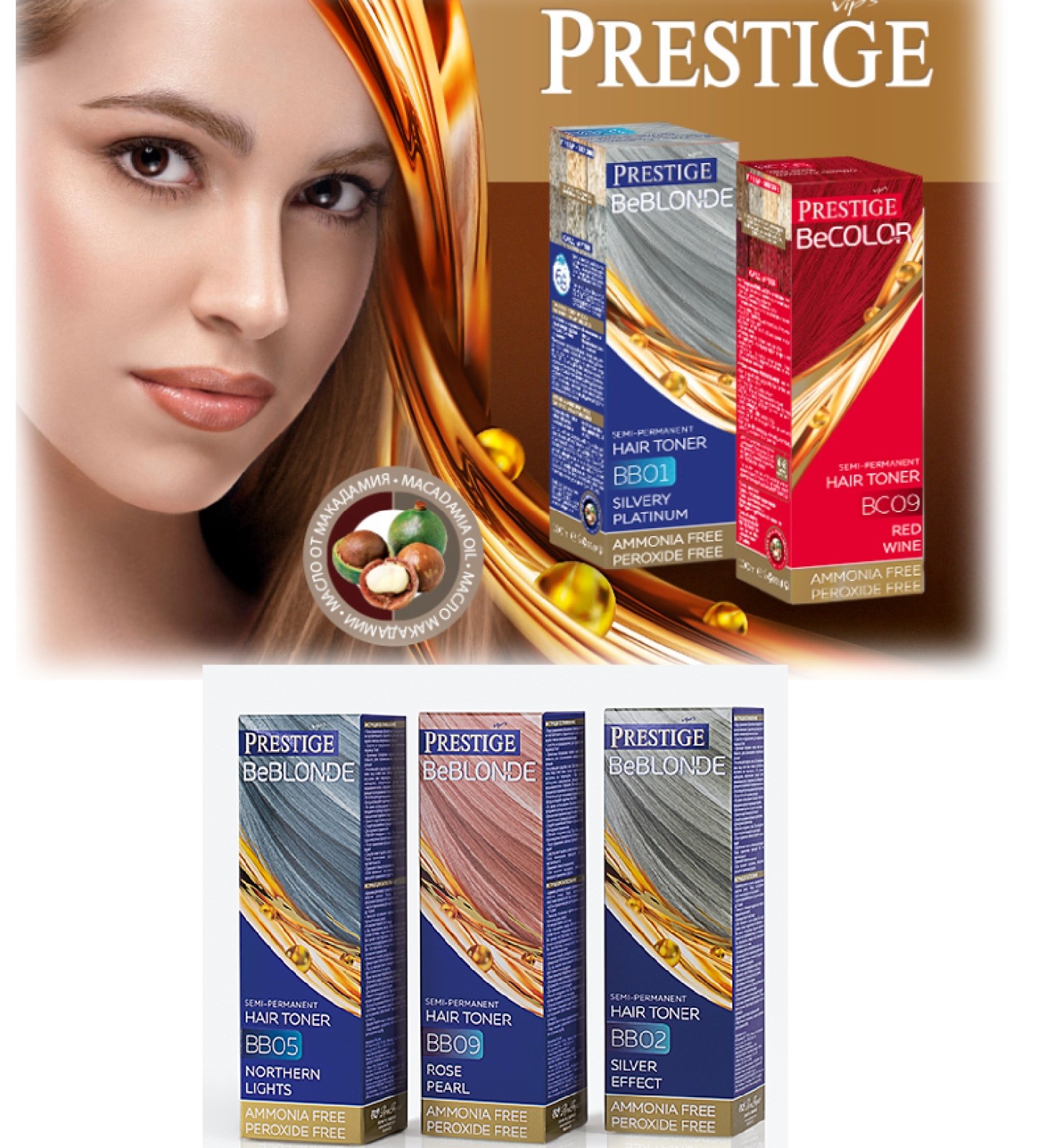 Vip S Prestige Beblonde Hair Toner Semi Permanent Ammonia Free