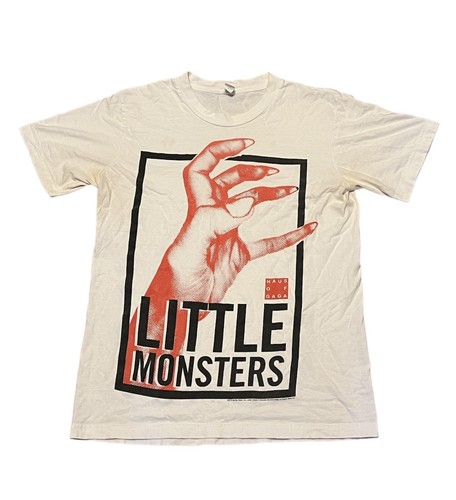 Tultex Lady Gaga Little Monsters 2010 Are My Heart White T Tultex Lady Gaga Little Monsters 2010 Are My Heart White T