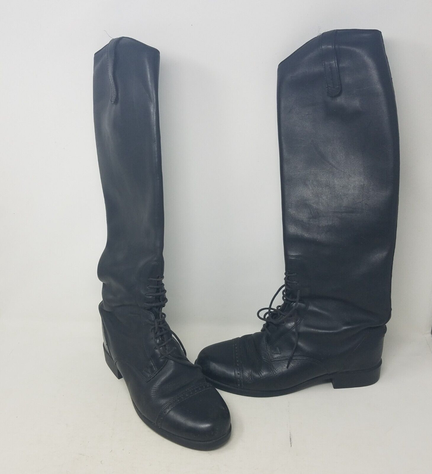 Ariat Tall Black Knee High Leather Riding Boots Equestrian