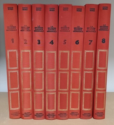 La seconda guerra mondiale, una storia di uomini 9 vol. Biagi. 1980. Fabbri