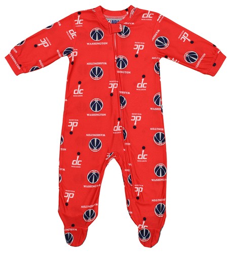 Верхняя одежда НБА Комбинезон Washington Wizards для новорожденных и младенцев на молнии