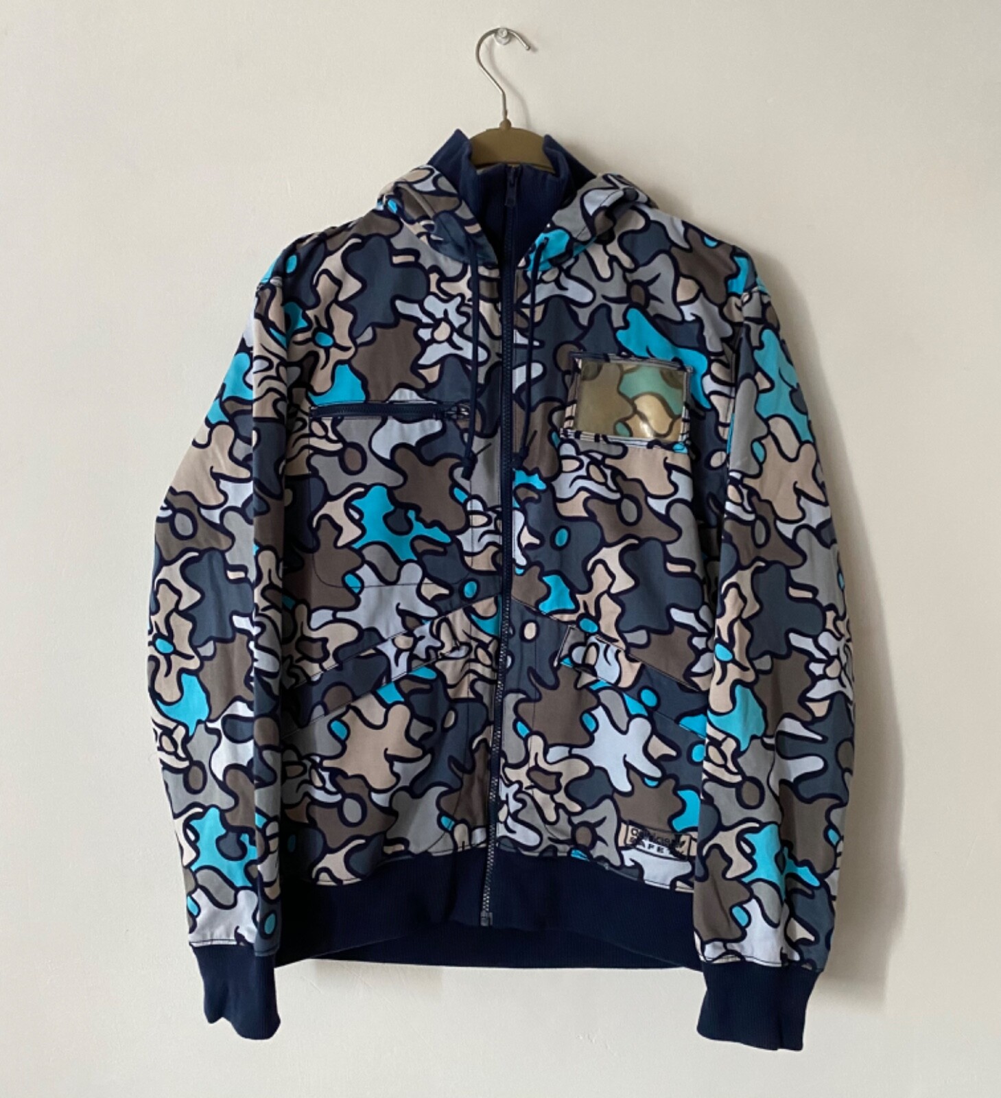 ジャケット・アウター 50DUPPIES CAMOUFLAGE COTTON PAD JACKET Men's Camouflage Cotton Jacket Outwear Windproof Full Zip