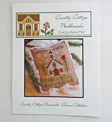 Country Cottage ''Let Us Adore Him'' Cross Stitch Pattern