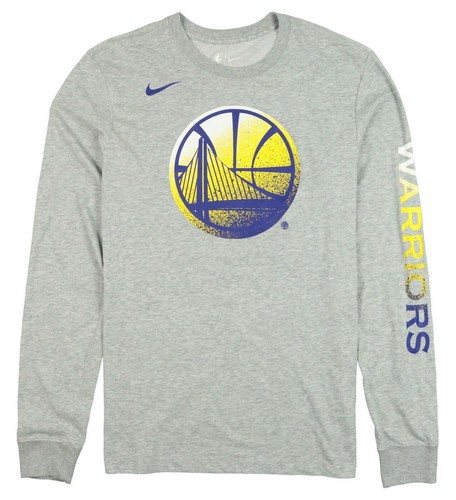 [AQ6798-063] Мужская футболка с длинным рукавом с принтом Nike NBA Golden State Warriors Mezzo