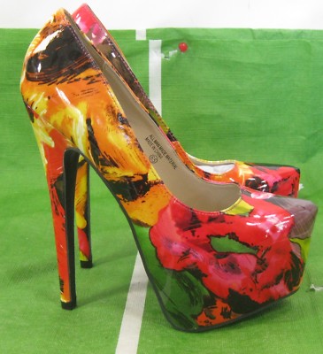 new Multi 6.5''Stiletto High Heel 2.5''Platform Sexy Shoes WOMEN Size  8.5