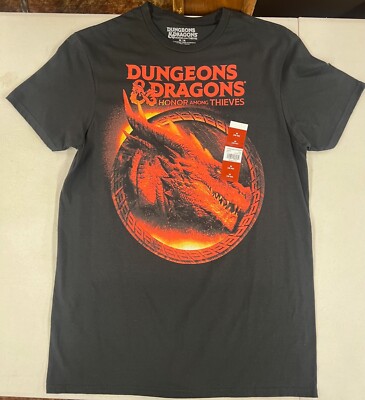 Dungeons & Dragons Honor Among Thieves Graphic Shirt Mens Size Medium Black NWT