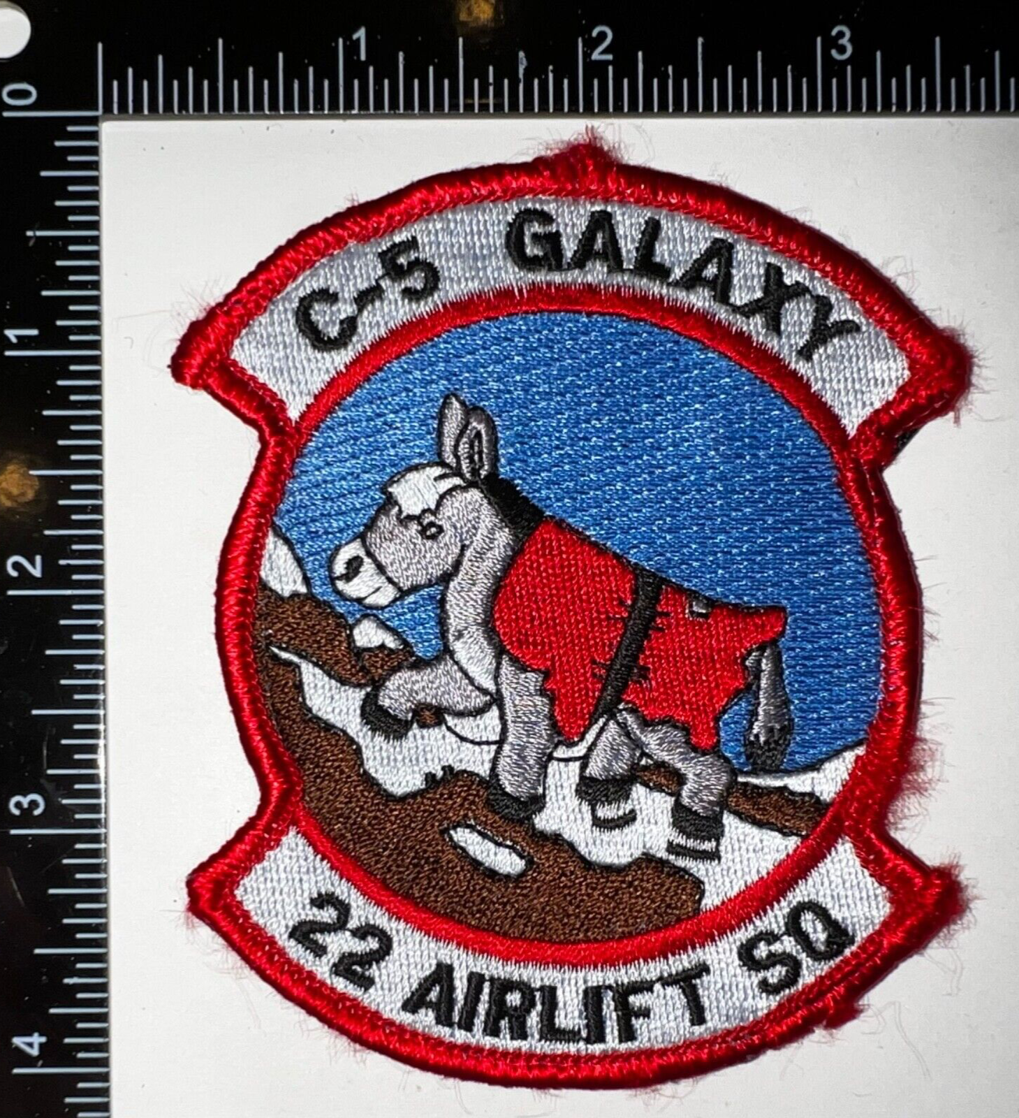 22 AS C-5 Supergalaxy PVC Patch | 22nd Airlift Squadron Patches