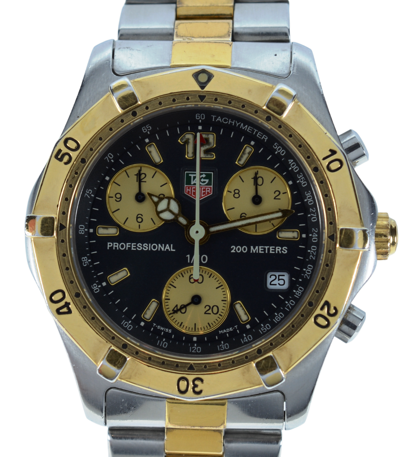 Vintage Tag Heuer 38mm Men's Two Tone 2000 Series Vintage Tag Heuer 38mm Men's Two Tone 2000 Series