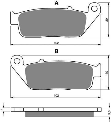 Brake Disc Pads Rear Goldfren For Daelim VL 125 Daystar 2005