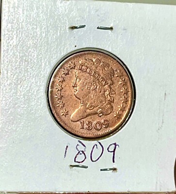 1829 Classic Head Half Cent HIGH GRADE ERROR 75% Rotated Reverse Old Us Coin